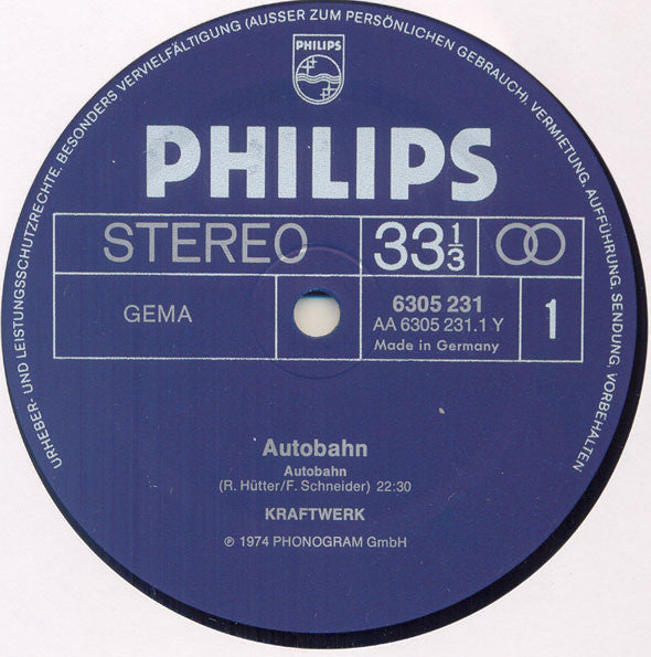 Kraftwerk : Autobahn (LP, Album)