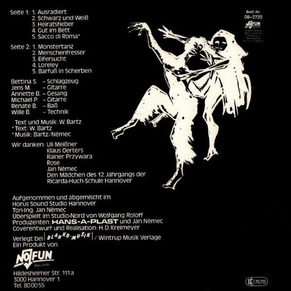 Hans-A-Plast : Ausradiert (LP, Album)