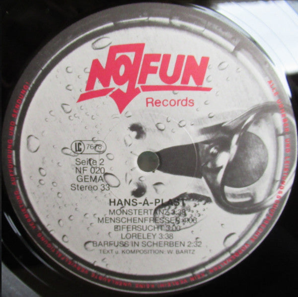 Hans-A-Plast : Ausradiert (LP, Album)
