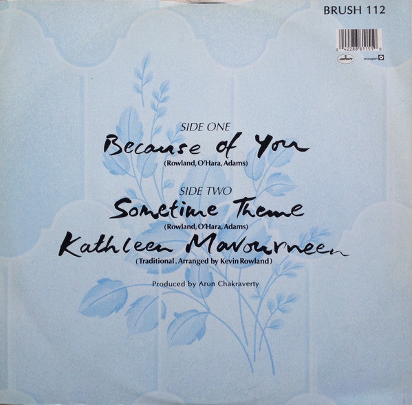 Kevin Rowland Featuring Dexy's Midnight Runners* : Because Of You (12")
