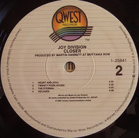 Joy Division : Closer (LP, Album, RE, SRC)