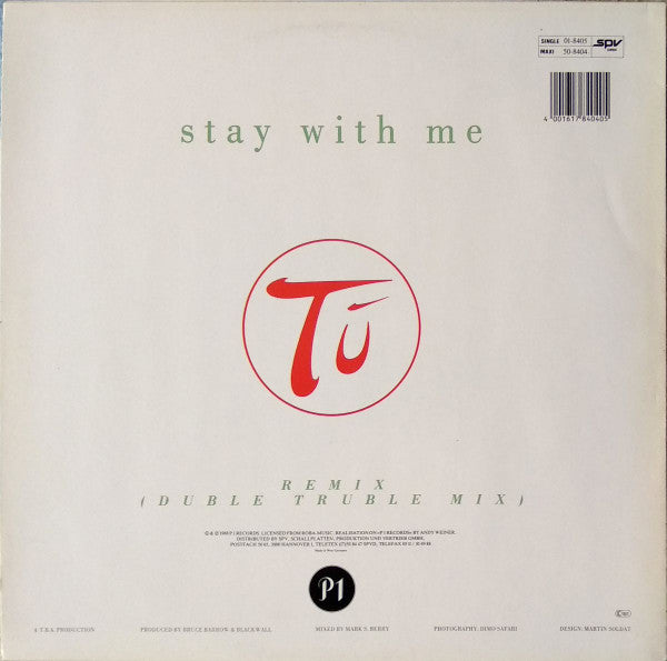 Tú : Stay With Me (12", Maxi)