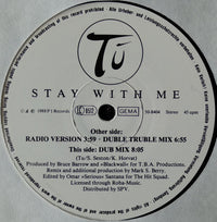 Tú : Stay With Me (12", Maxi)