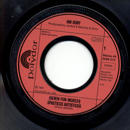 Ian Dury / The Seven Seas Players : Spasticus Autisticus (7", Single)