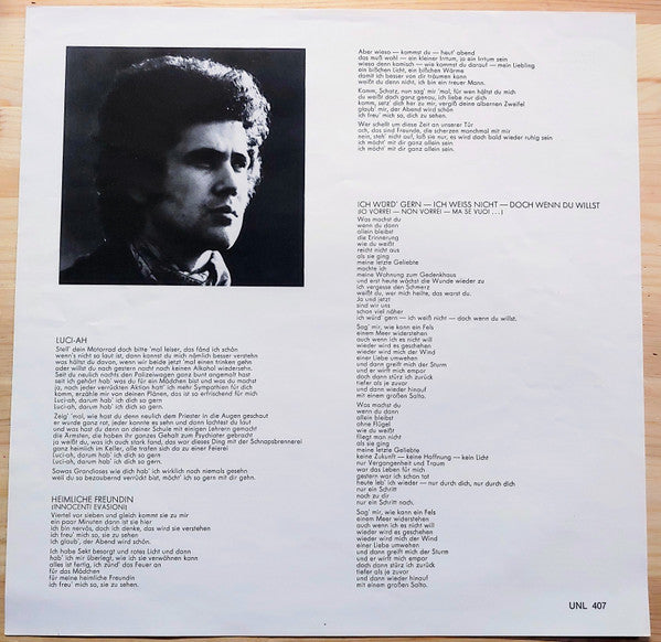 Lucio Battisti : Unser Freies Lied (LP)