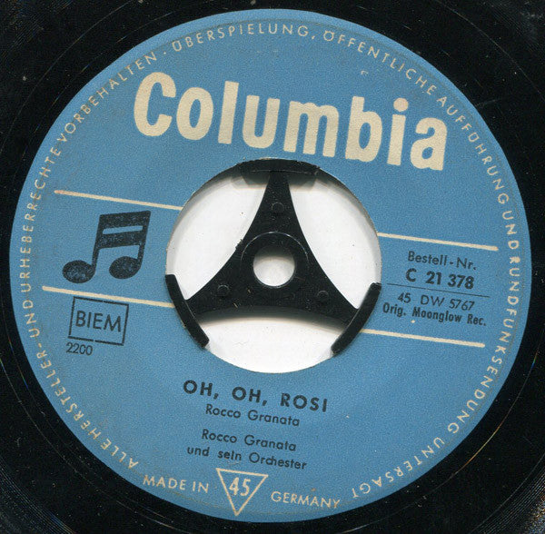 Rocco Granata : E' Primavera / Oh, Oh, Rosi (7", Single, Mono)