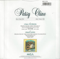 Patsy Cline : I Fall To Pieces (7", Single, Pap)
