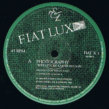 Fiat Lux : Photography / Aqua Vitae (12")