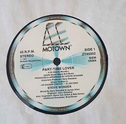 Stevie Wonder : Part-Time Lover (12")