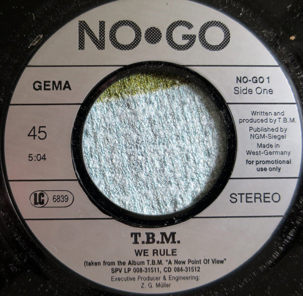 T.B.M. : Perfect Score (7", Single, Promo)