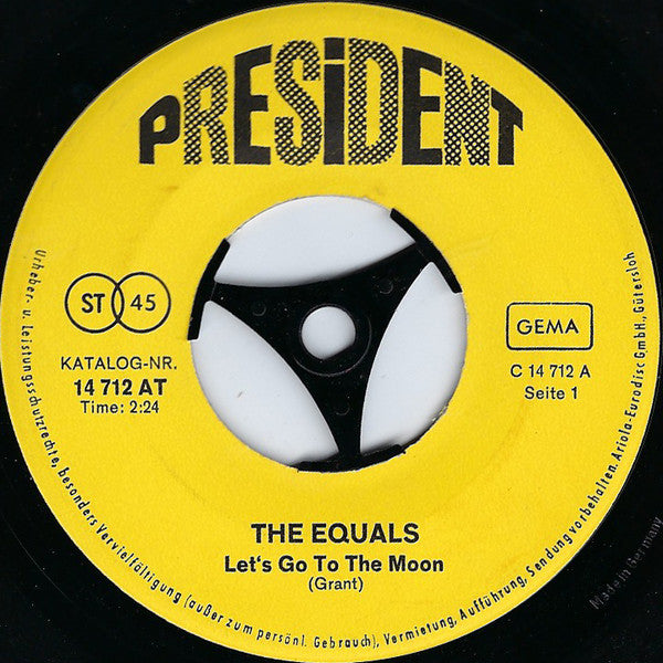 The Equals : Let's Go To The Moon  (7", Single)