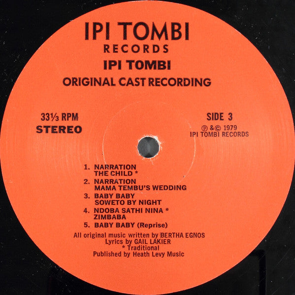 The Original Cast Of Ipi-Tombi* : Bertha Egnos & Gail Lakier's Ipi Tombi: Original Cast Recording (2xLP, RE)
