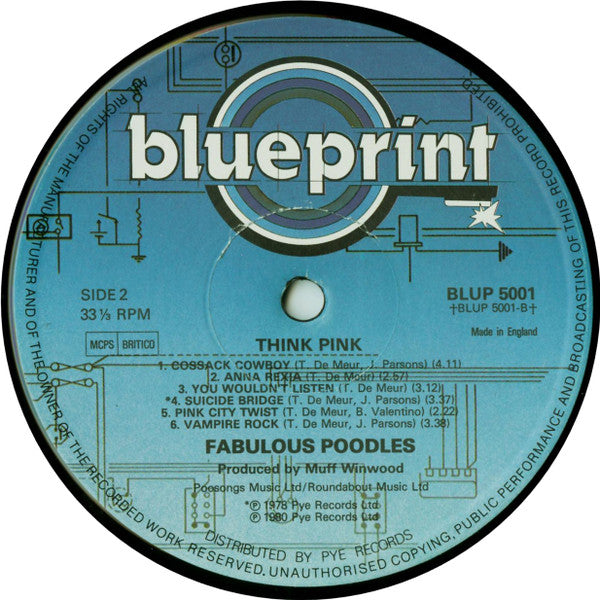 Fabulous Poodles : Think Pink (LP, Album)