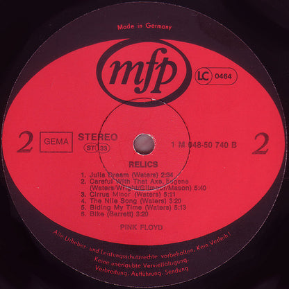 Pink Floyd : Relics (LP, Comp, RE, Ste)