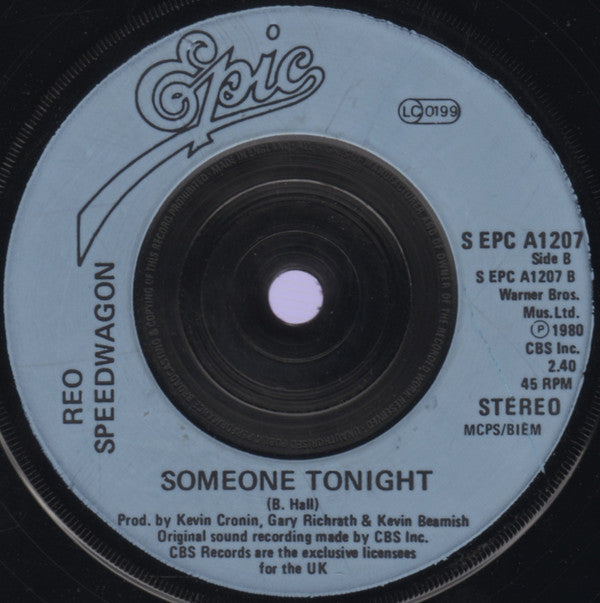 REO Speedwagon : Take It On The Run (7", Com)
