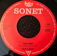 Santo & Johnny : Tear Drop / The Long Walk Home (7", Single)
