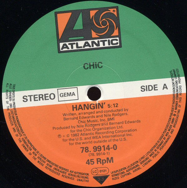 Chic : Hangin' (12", Maxi, Ltd)