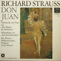 Richard Strauss, Die Wiener Philharmoniker*, Lorin Maazel, Friedrich Gulda : Don Juan, Tafelmusik Und Tanz Aus „Der Bürger Als Edelmann“, Walzerfolge Aus „Der Rosenkavalier“ (LP, Comp, Club)