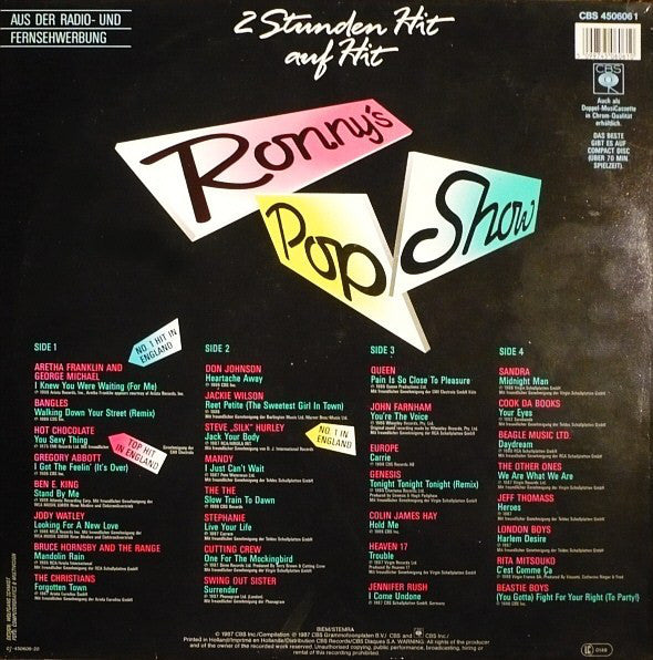 Various : Ronny's Pop Show 9 (2xLP, Comp)