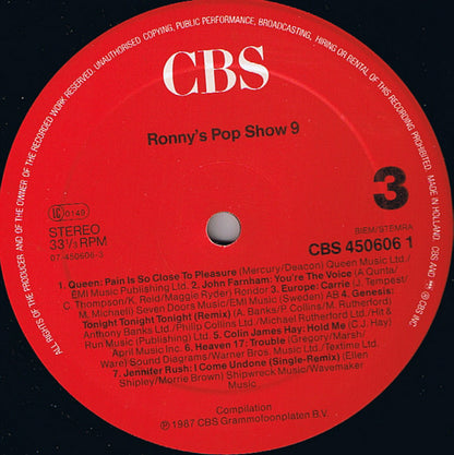 Various : Ronny's Pop Show 9 (2xLP, Comp)