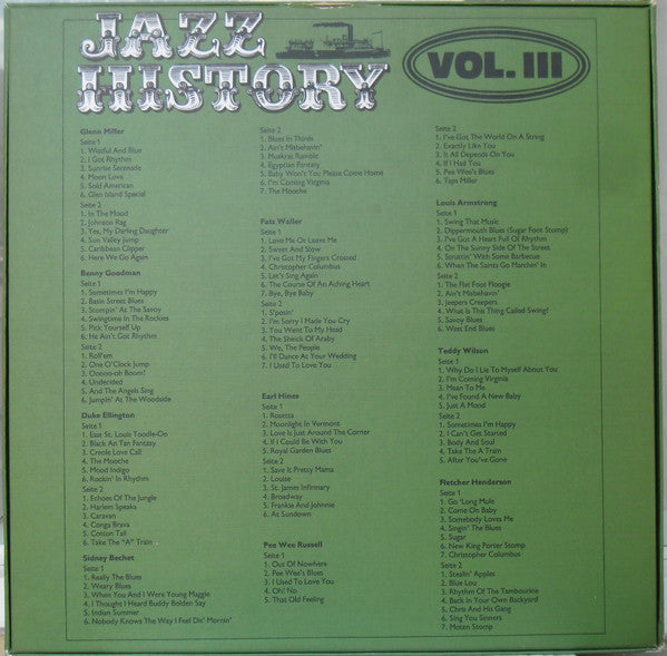 Various : Jazz History Vol. III (10xLP, Mono, Box)