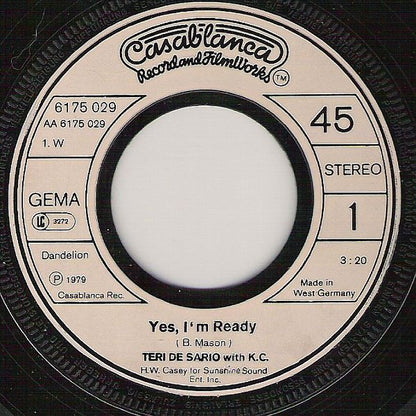 Teri De Sario* feat. K.C.* : Yes, I'm Ready (7", Single)