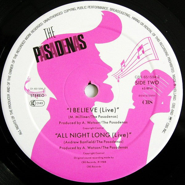 The Pasadenas : Tribute (12", Maxi)