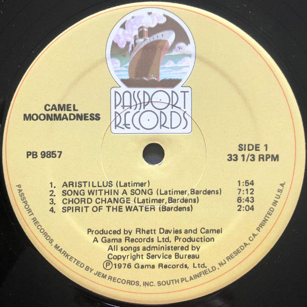 Camel : Moonmadness (LP, Album, RE, Can)