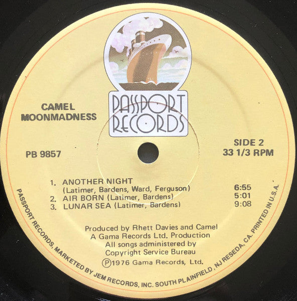 Camel : Moonmadness (LP, Album, RE, Can)