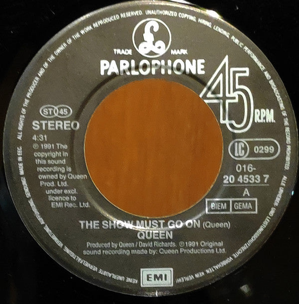 Queen : The Show Must Go On (7", Single, Sid)