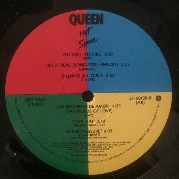Queen : Hot Space (LP, Album, AR)