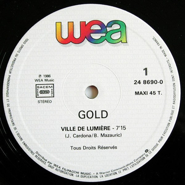 Gold (3) : Ville De Lumière (12", Maxi)