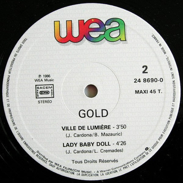 Gold (3) : Ville De Lumière (12", Maxi)