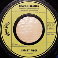 Charlie Daniels : Uneasy Rider / Funky Junky (7", Single)
