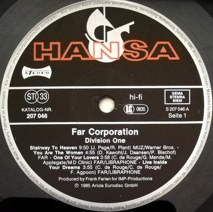 Far Corporation : Division One - The Album (LP, Album, DMM)