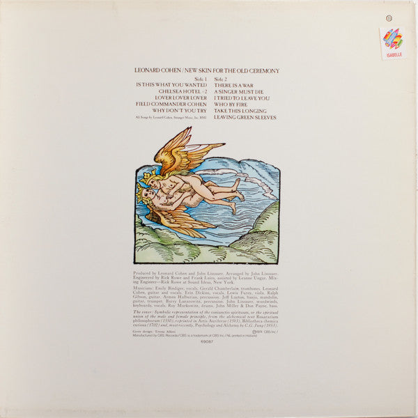 Leonard Cohen : New Skin For The Old Ceremony (LP, Album, RP)