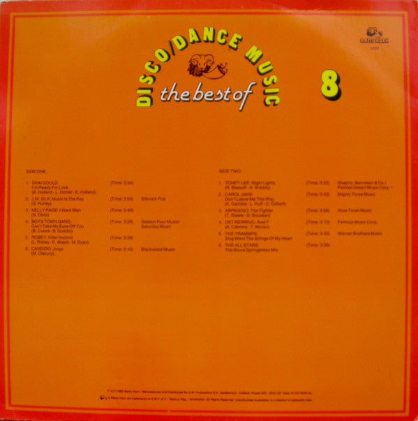 Various : The Best Of Disco / Dance Music  8 (LP, Comp)