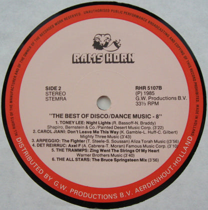 Various : The Best Of Disco / Dance Music  8 (LP, Comp)