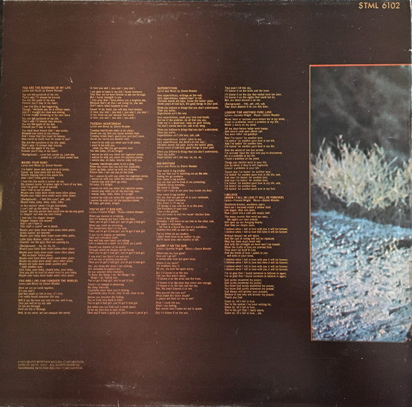 Stevie Wonder : Talking Book (LP, Album, RE, EMI)