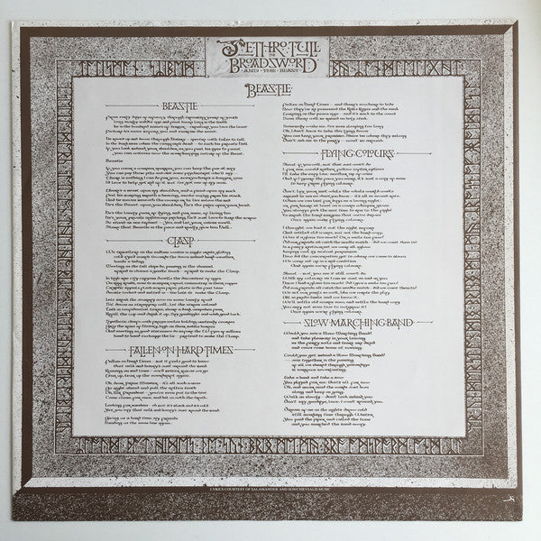 Jethro Tull : The Broadsword And The Beast (LP, Album)
