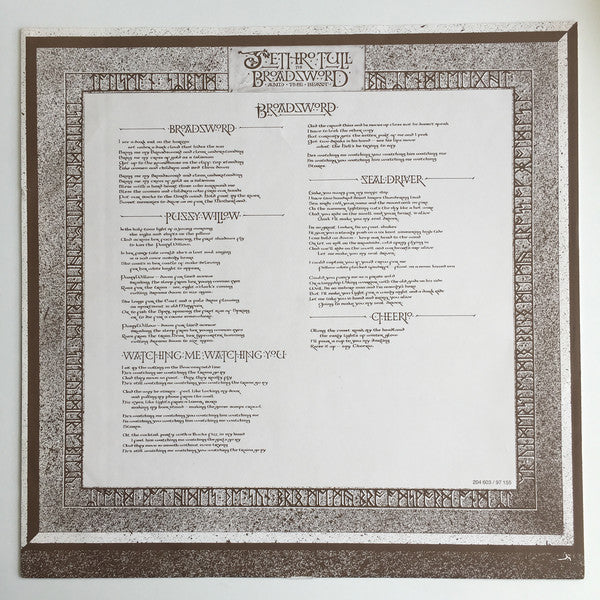 Jethro Tull : The Broadsword And The Beast (LP, Album)