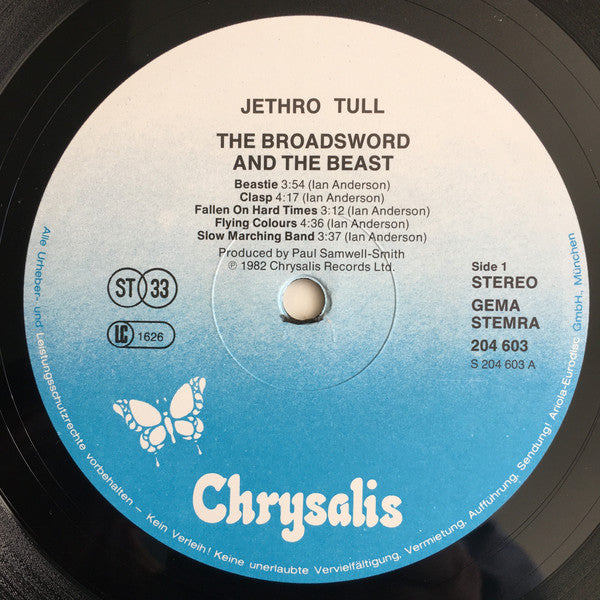 Jethro Tull : The Broadsword And The Beast (LP, Album)