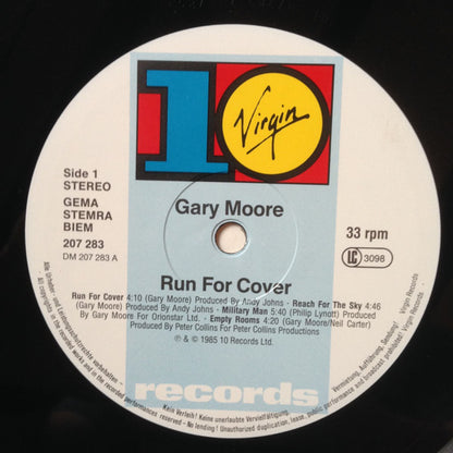 Gary Moore : Run For Cover (LP, Album, Bas)