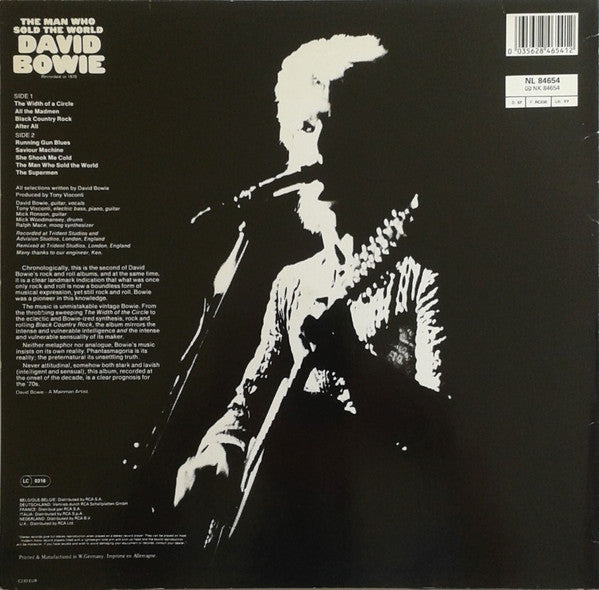 David Bowie : The Man Who Sold The World (LP, Album, RE)