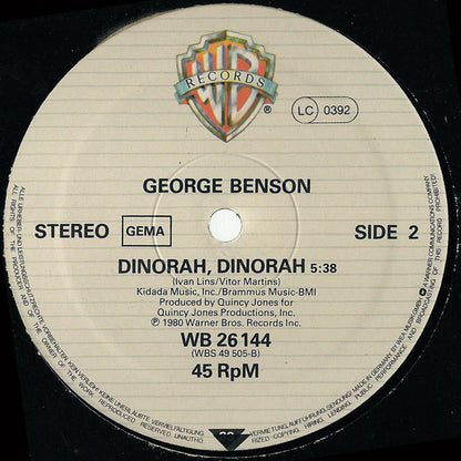 George Benson : Give Me The Night (12", Maxi, Ltd)