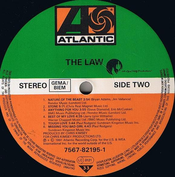 The Law (3) : The Law (LP, Album)