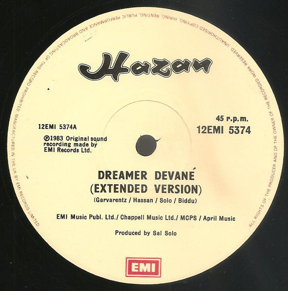 Hazan : Dreamer Devané (12")