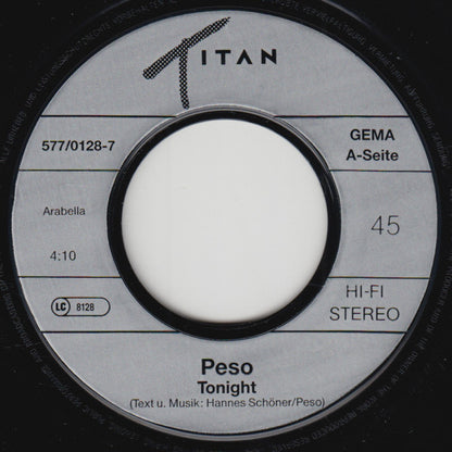 Peso (2) : Tonight / Fool For Love (7", Single)