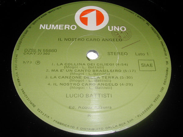 Lucio Battisti : Il Nostro Caro Angelo (LP, Album, Sin)