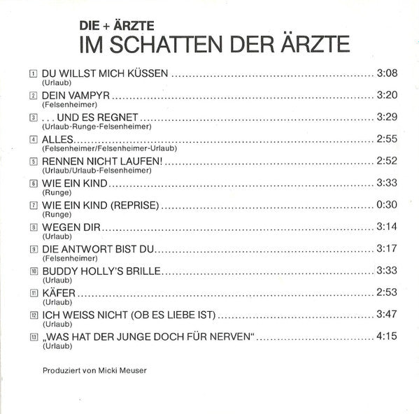 Die + Ärzte* : Im Schatten Der Ärzte (CD, Album, RE)